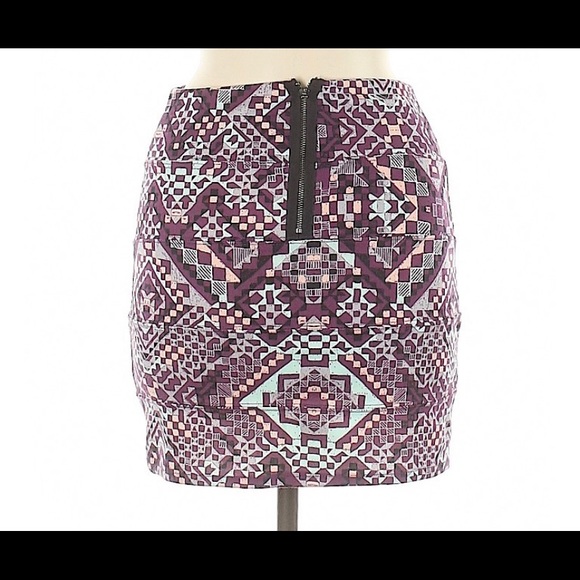 PACSUN/NOLLIE | Purple Aztec Print Skirt - Picture 2 of 5